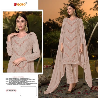 FEPIC ROSEMEEN GEORGETTE DESIGNER PARTYWEAR PAKISTANI LADIES SALWAR KAMEEZ SUIT