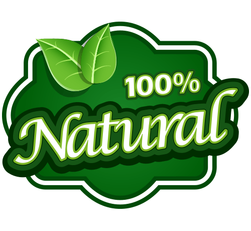 100 natural logo 21996236 Vector Art at Vecteezy