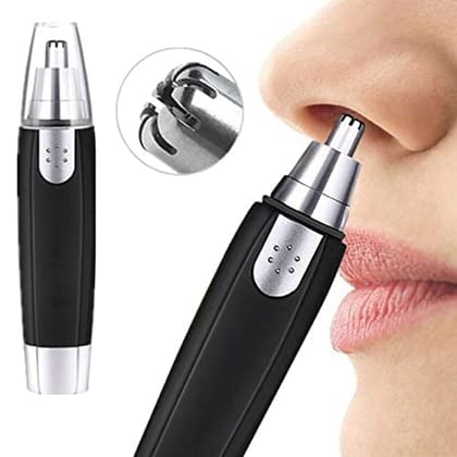 URBAN CREW Sharp New Ear and Nose Hair Trimmer Professional Heavy Duty Steel Nose Clipper Battery-Operated (1PC)