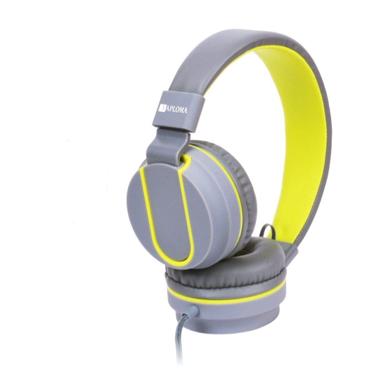 Laploma Trance Wired Headphone with Mic for Smartphones, Android, iPhone Yellow