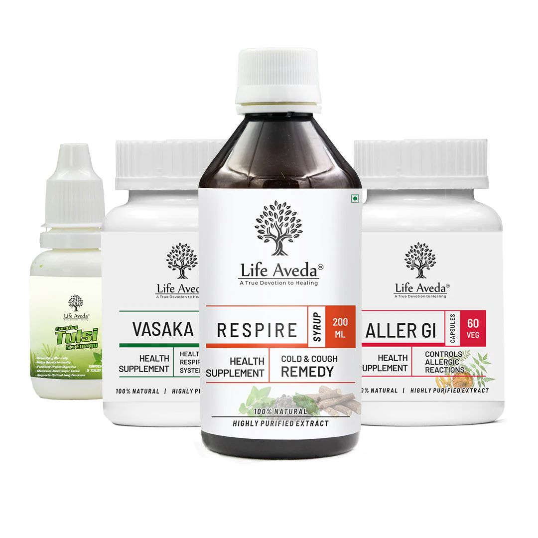 Life Aveda Allergic Bronchitis Relief Pack ( pack of 4 )