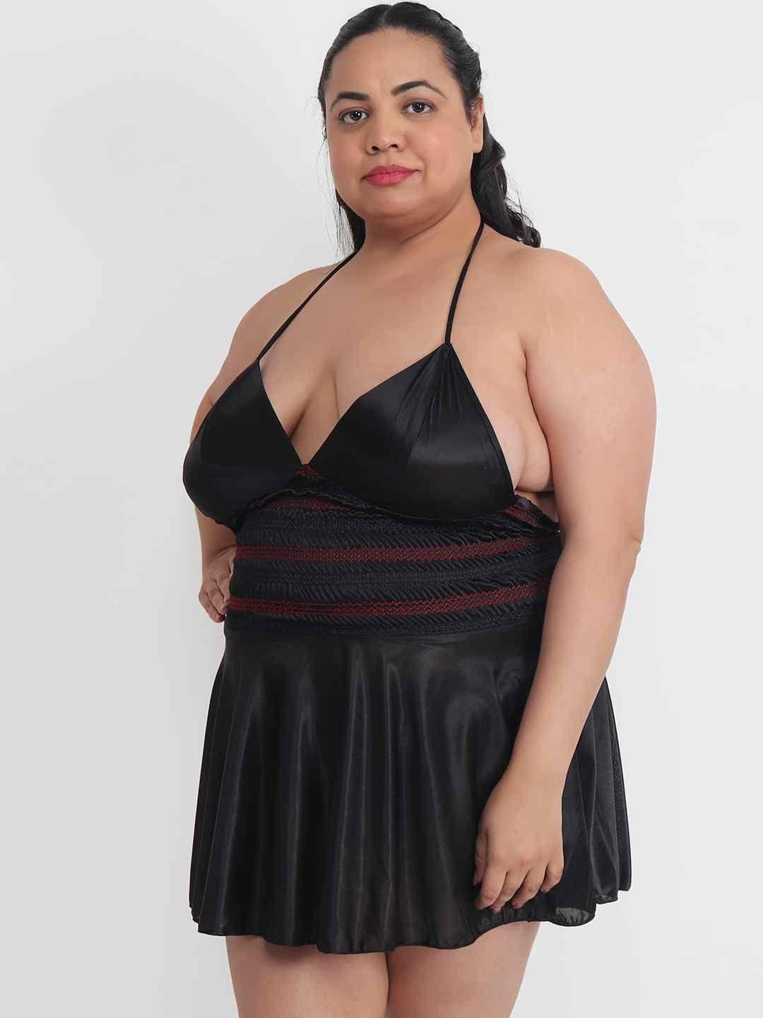 Putlee Black Bikini Set-Foxy Bra & Panty, babydoll nightdress, honeymoon  dress, sexy dress, nighty, sexy