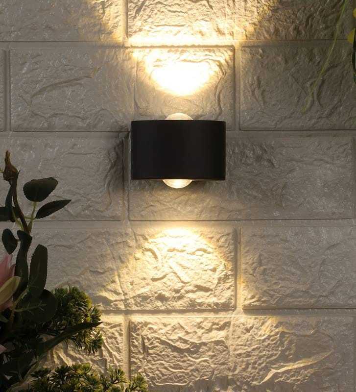 ELIANTE Grey Metal Outdoor Wall Light by Jainsons Lights - Without Bulb - 42438-WW-GY-UP+DN