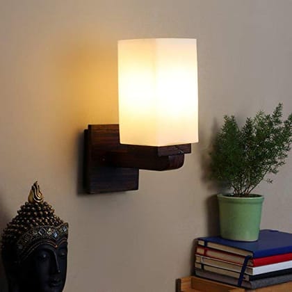 ELIANTE - Wooden Wood Wall Light - 69-1W - by Jainsons Lights - Without Bulb