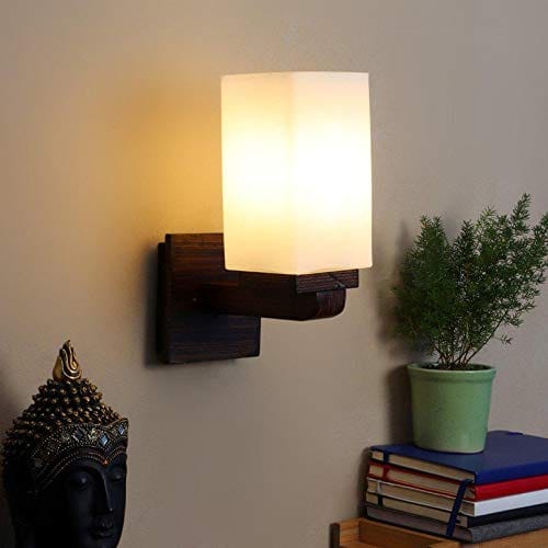 ELIANTE - Wooden Wood Wall Light - 69-1W - by Jainsons Lights - Without Bulb