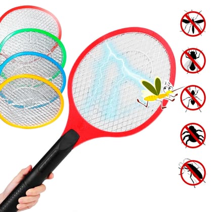 URBAN CREW  MOSQUITO KILLER RACKET RECHARGEABLE HANDHELD ELECTRIC FLY SWATTER MOSQUITO KILLER RACKET BAT, ELECTRIC INSECT KILLER (QUALITY ASSURED) (WITH CABLE)1 PC