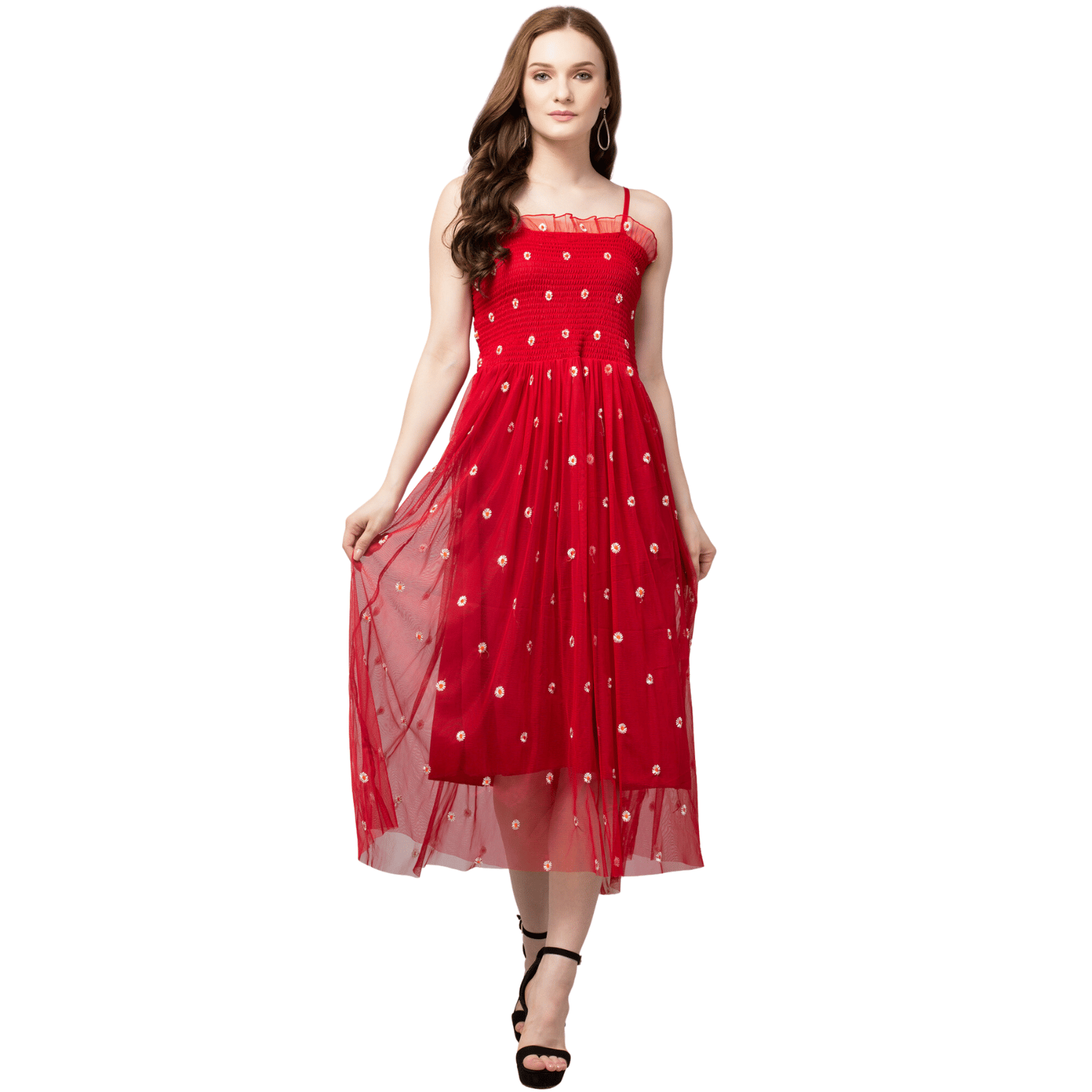 Buy online Women's Fit & Flare Knee Length Dress from western wear for  Women by Ishin for ₹1659 at 71% off | 2024 Limeroad.com