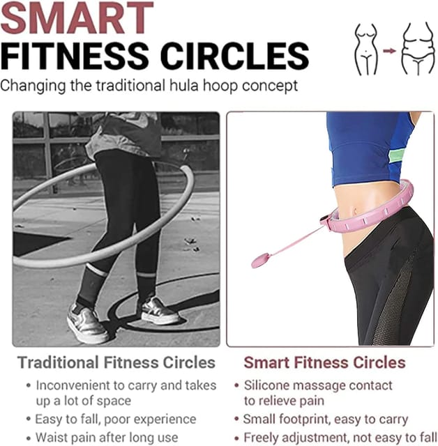 Fitness Adjustable Detachable Fitness Hula Hoop Ring Smart Round