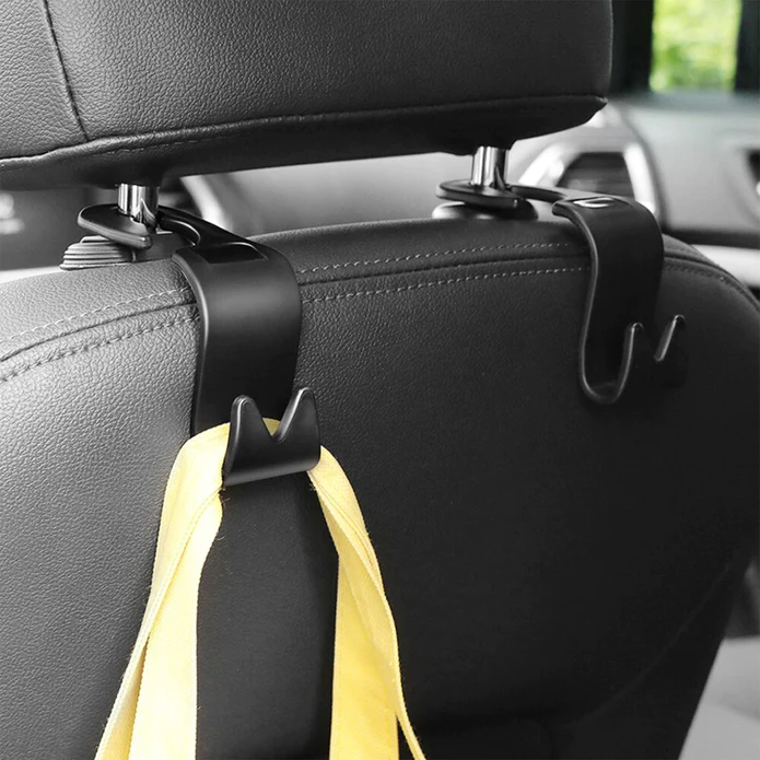 Car Headrest Hook Car Storage Hook Organizer Car Handbag Holder,  Multifunctional Back Seat Headrest Hanger Auto Seat Hook for Coat Purse  Without Storage Box 