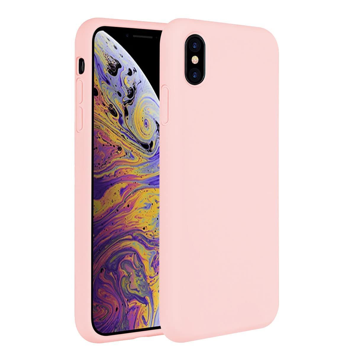 Apple Silicone Case for iPhone XS - Pink Sand 