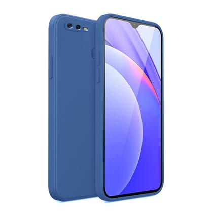 LIRAMARK Silicone Soft Back Cover Case for Oppo F9/F9 Pro/A5/A5s/A7/A11k/A12/Realme 2/2 Pro/U1 (Blue)