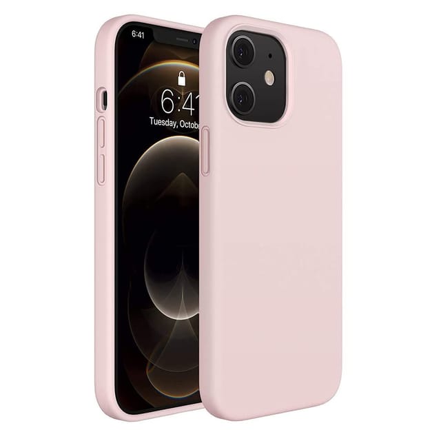 Buy Light Pink Silicon Case For iPhone 12 mini