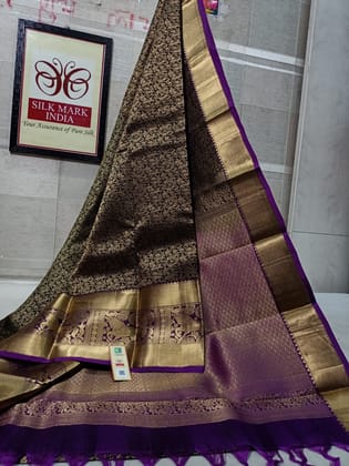 Pure Kanchipuram Bridal Silk Brocade Saree