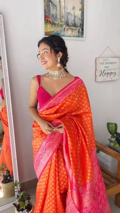 Woven Self Design Banarasi Silk Saree