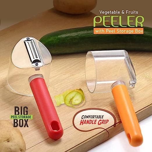 1pc Vegetable Peeler With Container