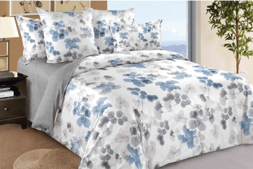 Cotton Over The Topo Cover Set-White-GARNET XL 3 PC SET 1 Bedsheet 275 X 275 cms, 2 Pillow Covers 46 X 69 cms.