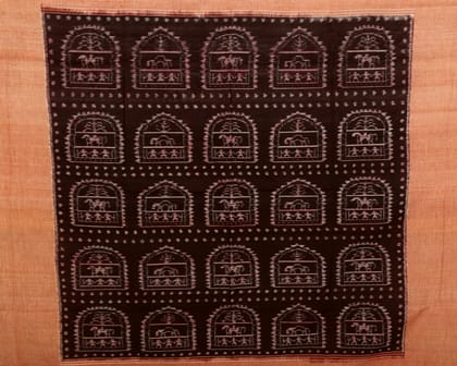 Sambalpuri Handloom Tribal Art Bedsheet