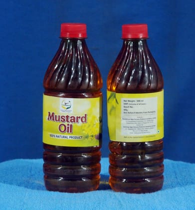 100% Natural Kachighani Haldhaarak Mustard Oil