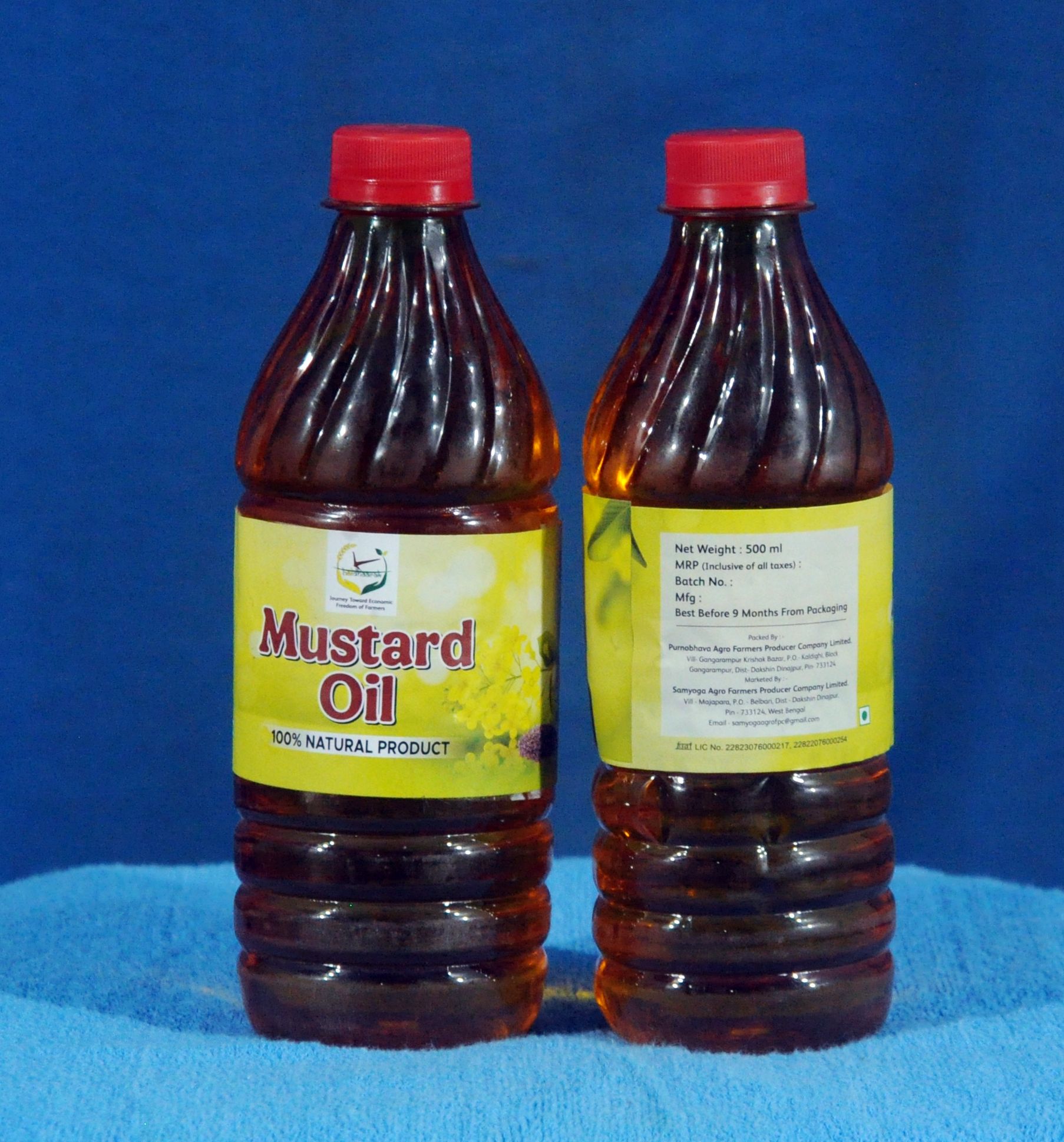 100% Natural Kachighani Haldhaarak Mustard Oil