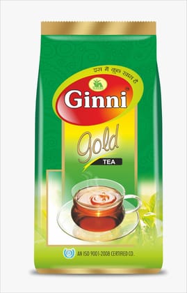 Ginni Gold Tea | Granule Form - CTC Leaf Tea | Extra Aroma Black Tea | Kadak Chai - 3 kgs (3 x 1000g) (Pack of 3)