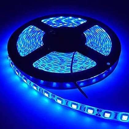 DAYBETTER� 4 Meter 2835 Cove Non Waterproof LED Strip Fall Ceiling Light for Diwali,Chritmas Decoration with Adaptor/Driver (Blue,60 Led/Meter) | NW-C-8