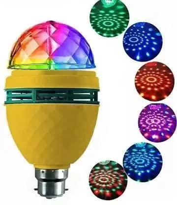 DAYBETTER� 360 Degree Rotating LED Crystal Bulb Magic Disco LED Light,LED Rotating Bulb Light Lamp for Party/Home/Diwali Decoration Home | VD-C-7