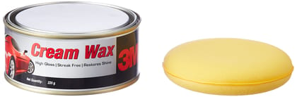 3m Car Care Cream Wax & 3m Microfiber Cloth