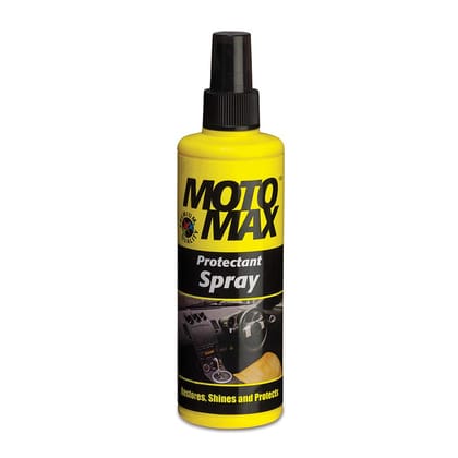 Motomax Protectant Spray (100 ml)| Repels dust, pollutants| Protect, Restore faded vinyl, plastic, leather, dashboard, rubber, tyres of Cars, Bikes, Motorcycles & Scooty| Provides long lasting shine