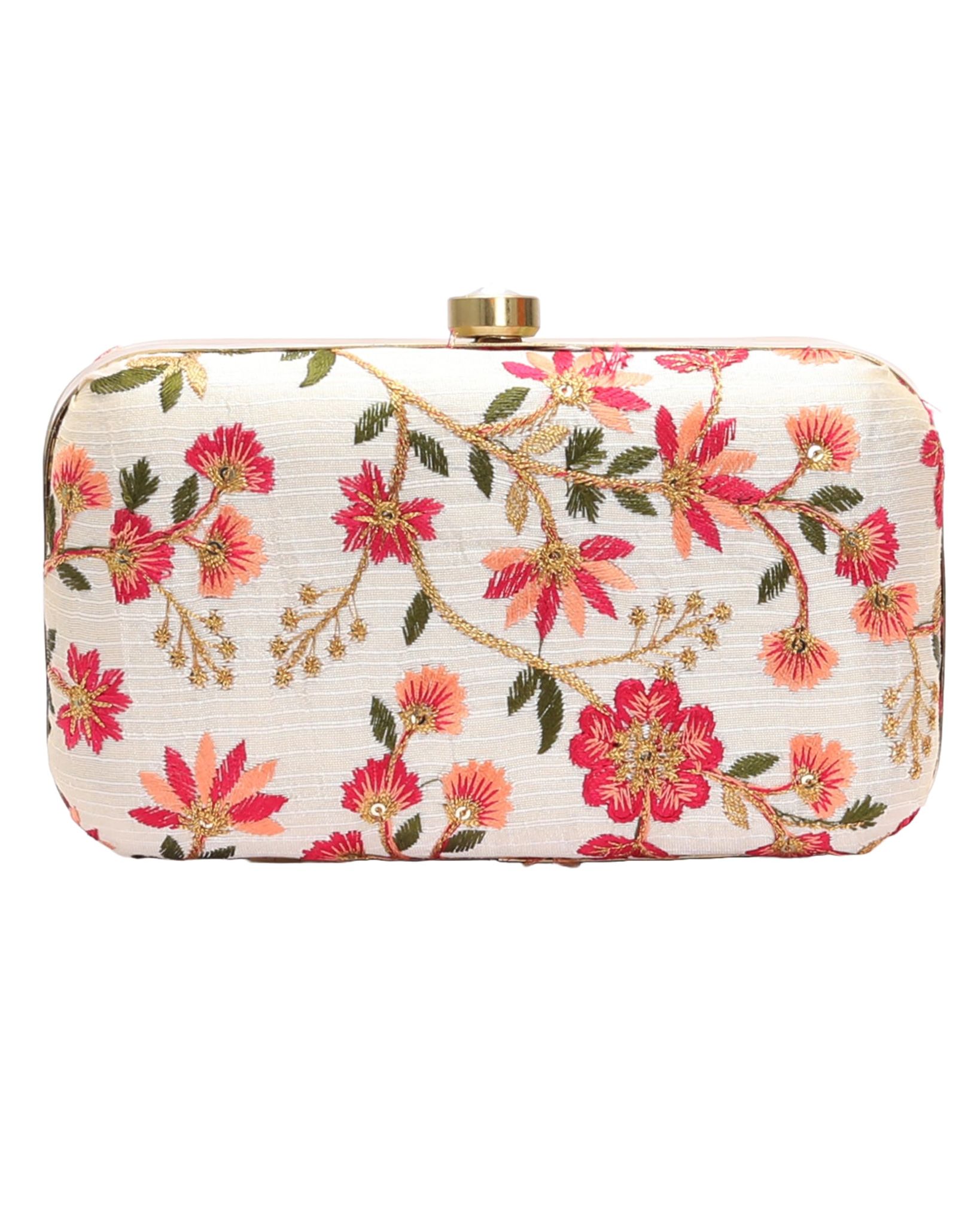 Milisente Women Flower Clutches Evening Bags Handbags Wedding Clutch Purse  (L.Pink) : Amazon.in: Fashion