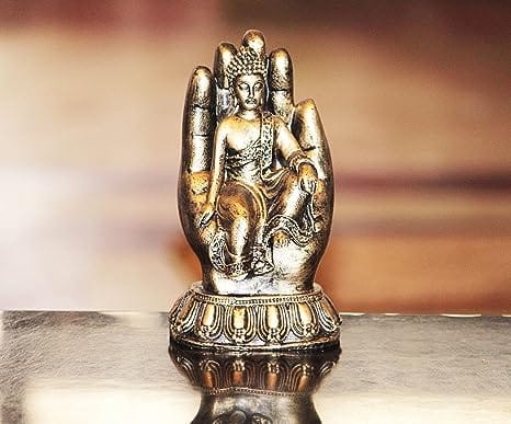 Polyresin Sitting Big Buddha Statue for aqurarium Tank,Good Luck,Living Room,Home décor,Garden, god Idol,Best showpiece,Gifting Items,