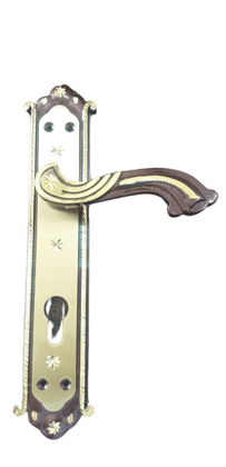 10" INCH Brass Door Handles, Style The Beautiful, Finish Silver Gold