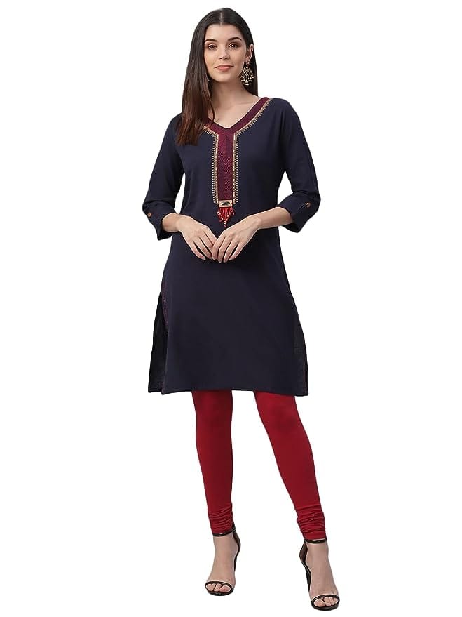 Nesara Embroidered Cotton Flex Women's Kurta