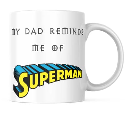 LOOPS N KNOTS Ceramic Coffee Mug for Greatest Father Gift for Dad Ceramic Coffee Mug | Gift for Father Birthday | Fathers Day Gift | Gift As Father Birthday (11 Oz Cup)
