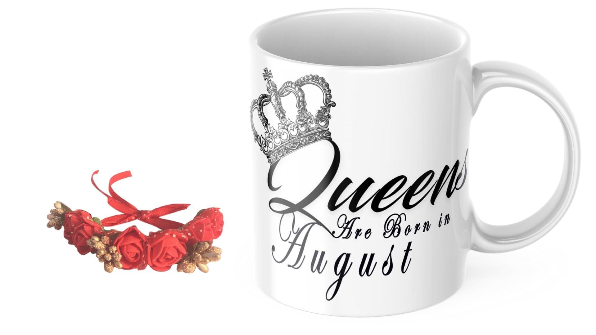 LOOPS N KNOTS "Sisterly Delights: A Coffee Mug and Floral Wristband Gift Set for Sister WB&M132