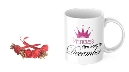 LOOPS N KNOTS "Sisterly Delights: A Coffee Mug and Floral Wristband Gift Set for Sister WB&M110