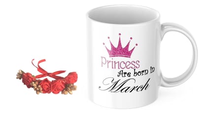 LOOPS N KNOTS "Sisterly Delights: A Coffee Mug and Floral Wristband Gift Set for Sister WB&M101