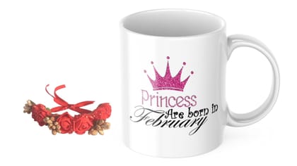 LOOPS N KNOTS "Sisterly Delights: A Coffee Mug and Floral Wristband Gift Set for Sister WB&M100