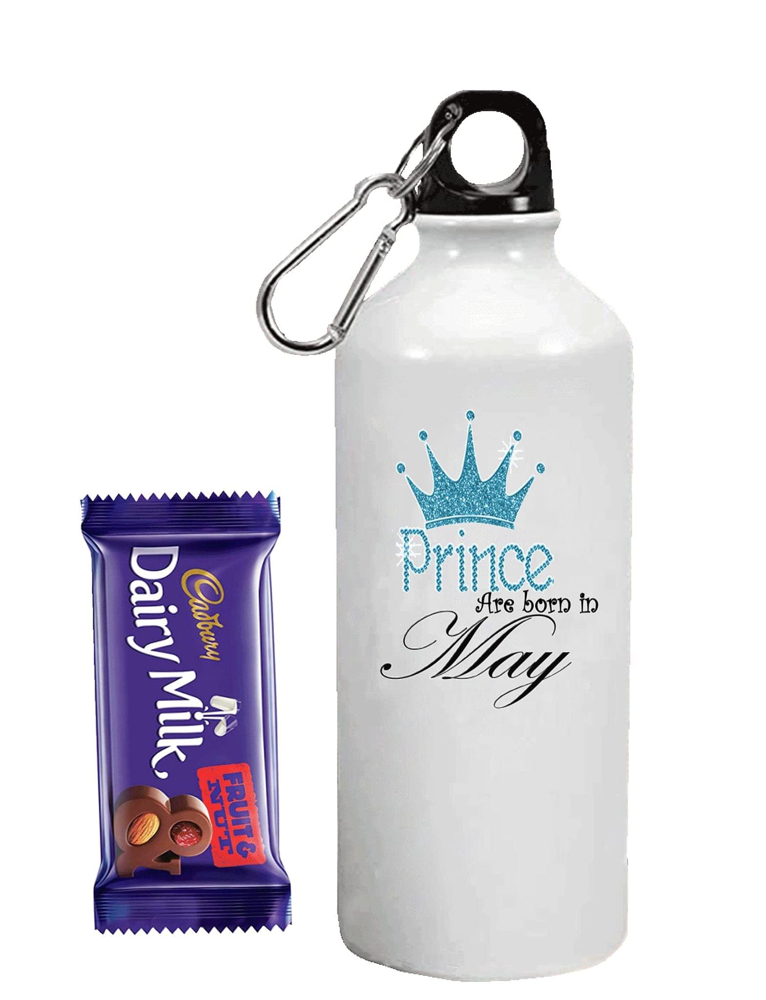 Loops n knots ? Prince Gift For Brother / Brother / Combo Pack :Sipper Bottle & Chocolate / Rakshabandhan / Birthday Gift For Brother (May)