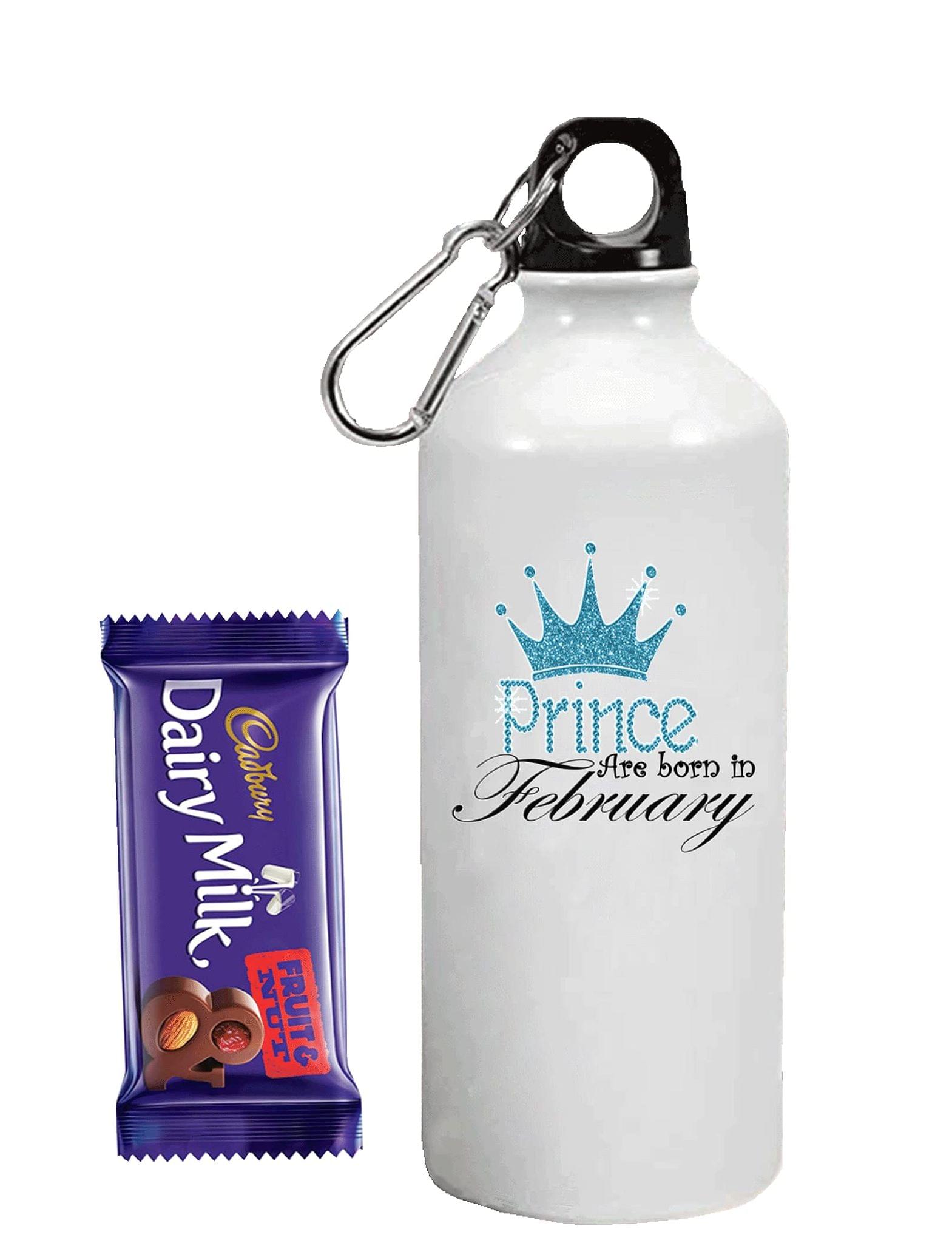 Loops n knots ? Prince Gift For Brother / Brother / Combo Pack :Sipper Bottle & Chocolate / Rakshabandhan / Birthday Gift For Brother (February)