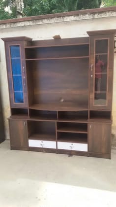 Brown Particle Board TV Unit, For Home