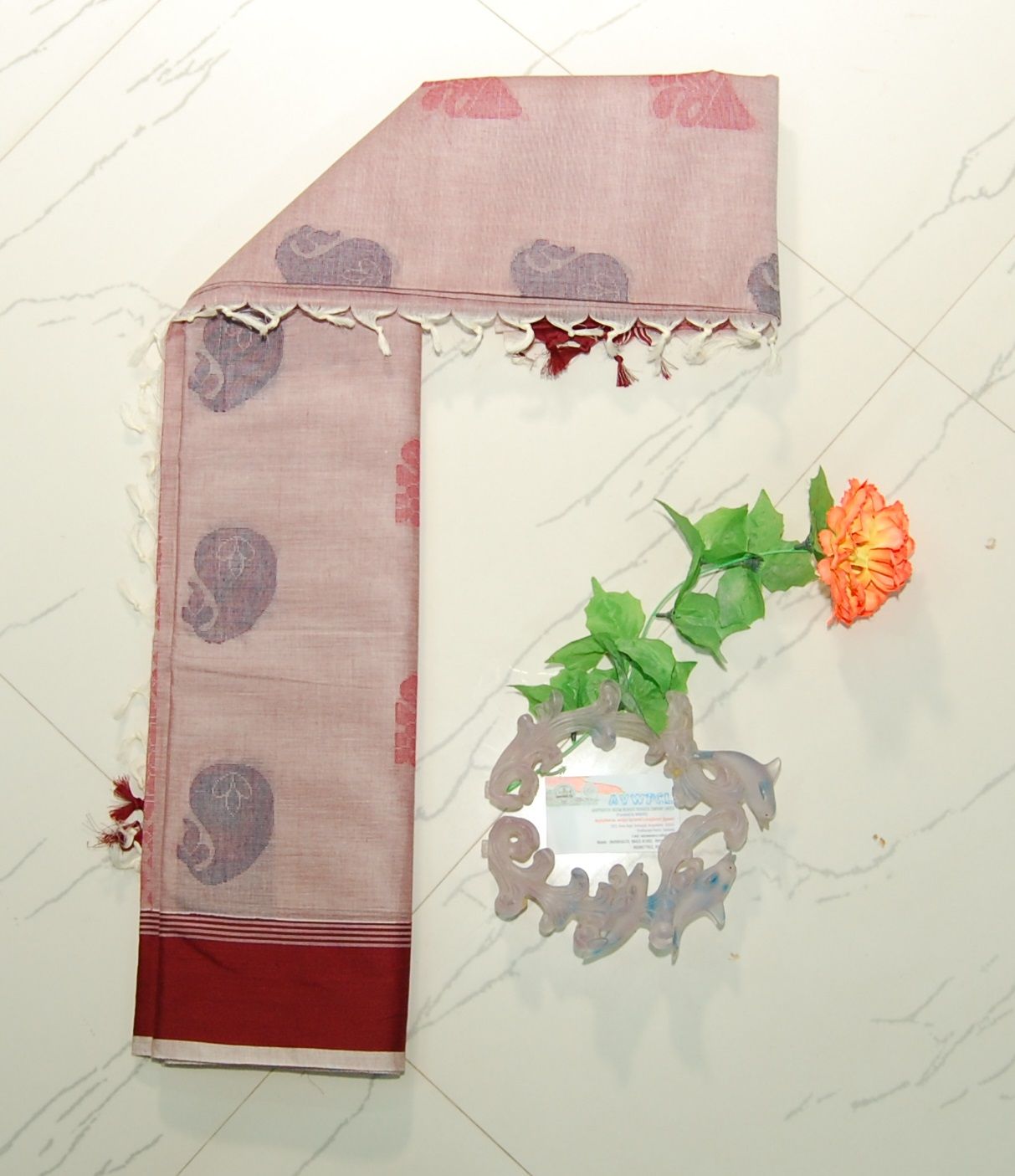 Putta Cotton Saree with Blouse