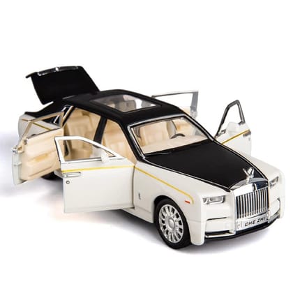 KTRS ENTERPRISE  1:32 Scale, Rolls-Royce Phantom Model Car,Zinc Alloy Pull Back Toy Car With Sound & Light For Kids Boy Girl