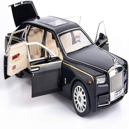 KTRS ENTERPRISE  1:32 Scale, Rolls-Royce Phantom Model Car,Zinc Alloy Pull Back Toy Car With Sound & Light For Kids Boy Girl