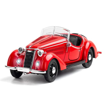 KTRS ENTERPRISE 1:32 Cadillac Roadster Car Alloy Die-Cast Metal Vintage Car Model Retro Car Toy Vehicle Audi Rover Wanderer Classic Car Sound and Light Pull Back Toy for Kids Gift