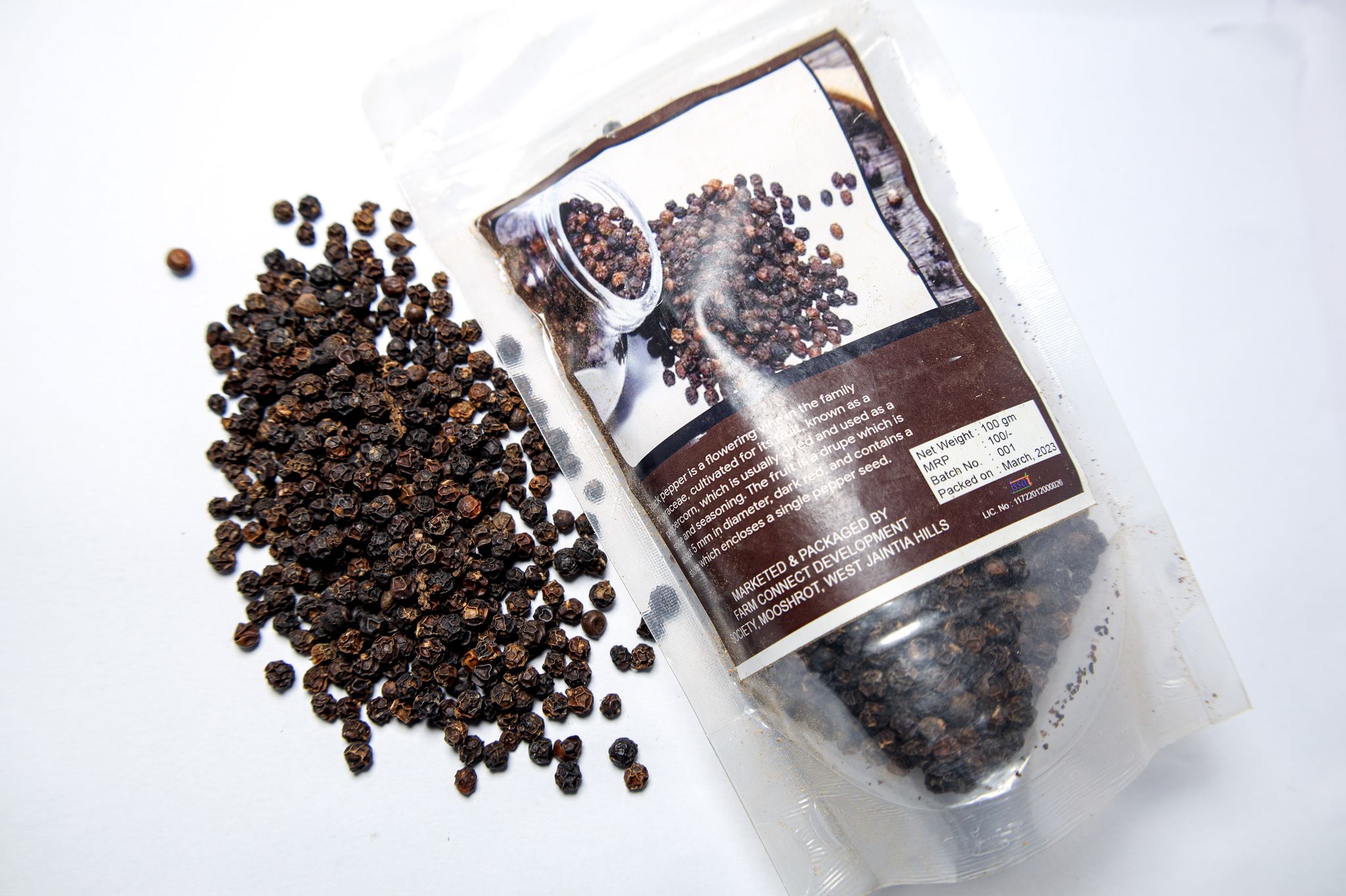 ORGANIC BLACK PEPPER (No Additives added 100% NATURAL)