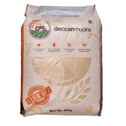 Deccan Mudra Low GI (Glycemic Index) | Diabetic Single Polish White Rice | Telangana Sona Rice | Low Fat | High Protein | High Fibre - 20 kg (Pack of 1)