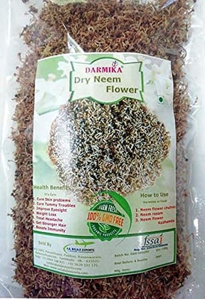 Darmika Purify dried Neem flower/Vepam poo/Indian Lilac for tea, garnishing and more (100)