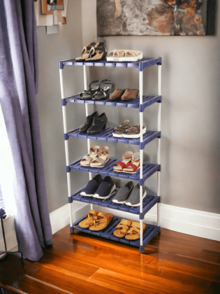 Novatic Multipurpose Rack ( 6 Shelves ) - Navy Blue