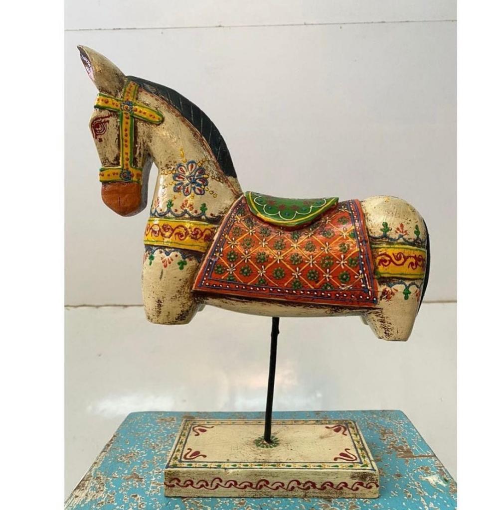 Hand Painted Wooden Horse