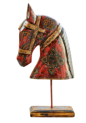 Hand Painted Wooden Horse